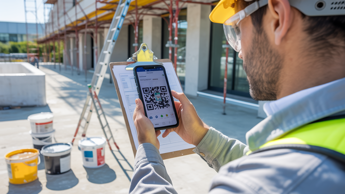QR-Code Zeiterfassung auf der Baustelle